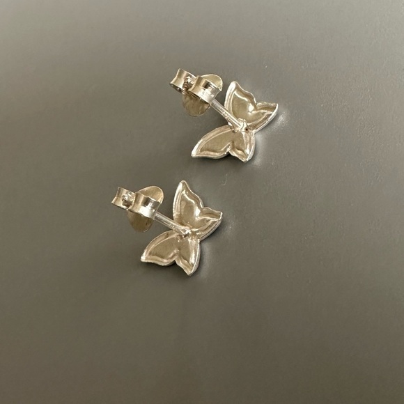 Sterling Silver Small Stud Mood Earrings - Picture 7 of 11